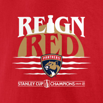 Florida Panthers мъжка тениска 2025 Stanley Cup Champions Hometown DNA red
