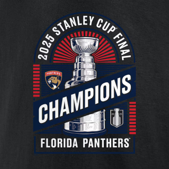 Florida Panthers мъжка тениска 2025 Stanley Cup Champions Shine black