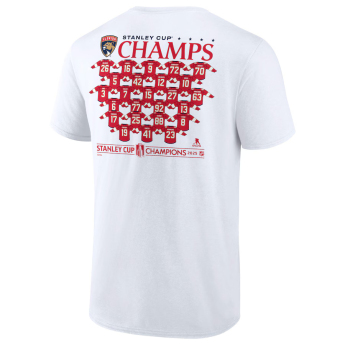Florida Panthers мъжка тениска 2025 Stanley Cup Champions Jersey Roster white