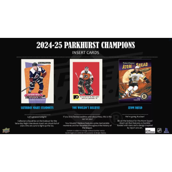NHL кутии хокей карти NHL 2024-25 Upper Deck Parkhurst Champions Hockey Hobby box