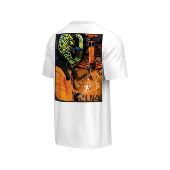 McLaren Honda мъжка тениска Lando Norris NE white F1 Team 2025