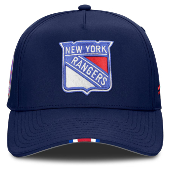 New York Rangers баскетболна шапка с козирка 2025 Draft Authentic Pro Structured Adjustable