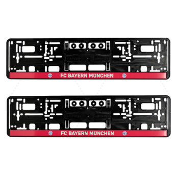 FC Bayern Munich комплект от 2 рамки за регистрационни номера Red line
