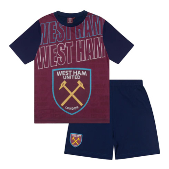West Ham United детска пижама Text claret