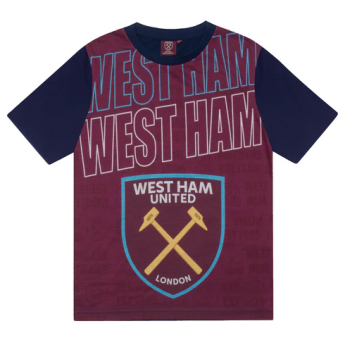 West Ham United детска пижама Text claret