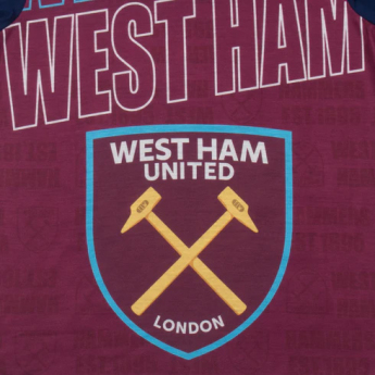 West Ham United детска пижама Text claret