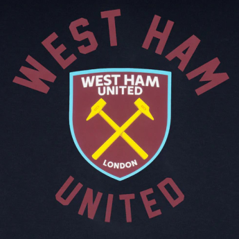 West Ham United мъжки суитшърт с качулка Graphic navy blue