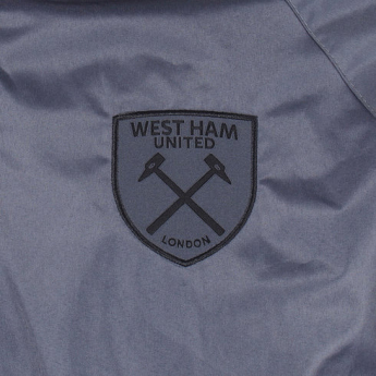 West Ham United мъжко яке с качулка Shower Hood grey