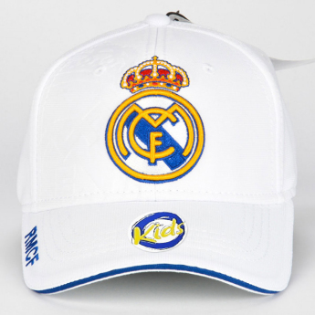 Real Madrid CF детска бейзболна шапка с козирка No3 white