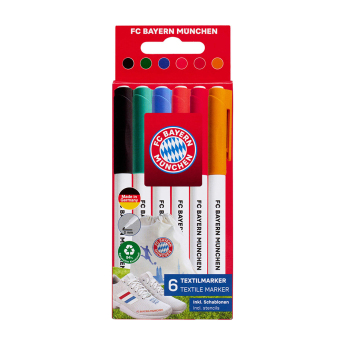 FC Bayern Munich детски текстилни маркери 6 textilmarker