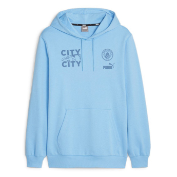 Manchester City мъжки суитшърт с качулка FtblCore blue