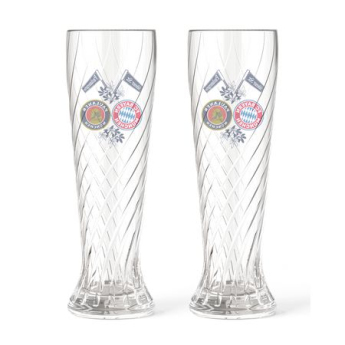 FC Bayern Munich стъклена чаша 2pack Weissbierglas