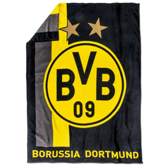 Borussia Dortmund поларено одеяло Stripe