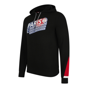 Paris Saint Germain мъжки суитшърт с качулка Repeat black