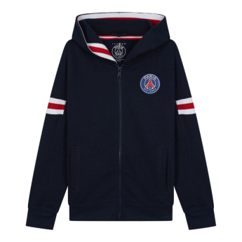 Paris Saint Germain детски суитшърт с качулка Zip blue