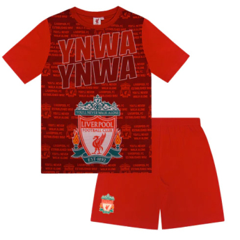 Liverpool FC детска пижама Text red