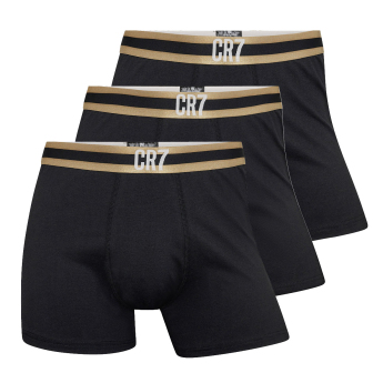 Cristiano Ronaldo мъжки боксерки 3pack CR7 Basic black gold strip