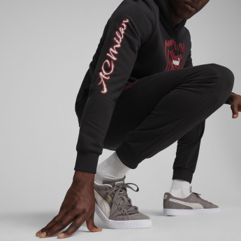 AC Milan мъжки суитшърт с качулка FtblIcons black