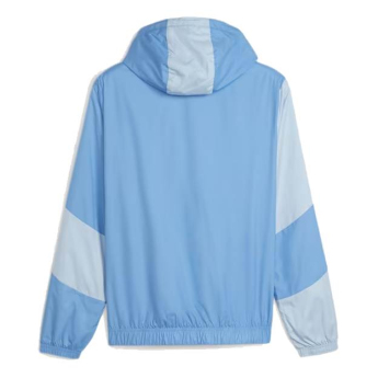 Manchester City мъжко яке с качулка Pre-Match blue