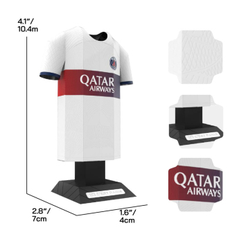 Paris Saint Germain 3D метален модел Away Jersey 2023/24 Kit