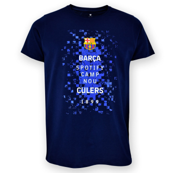FC Barcelona мъжка тениска Logos navy