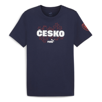 Футболни отбори мъжка тениска Czech Republic Ftblicons Tee navy
