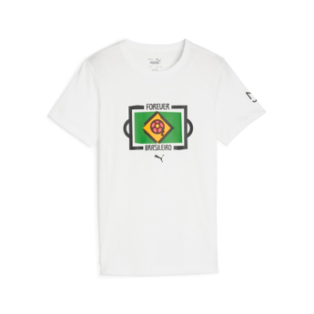 Neymar Jr детска тениска Neymar Jr Brasileiro white