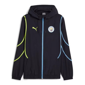 Manchester City мъжко футболно яке Pre-Match navy