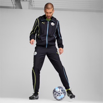 Manchester City мъжко футболно яке Pre-Match navy