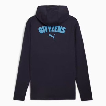 Manchester City мъжки суитшърт с качулка Casuals navy