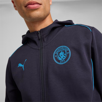 Manchester City мъжки суитшърт с качулка Casuals navy