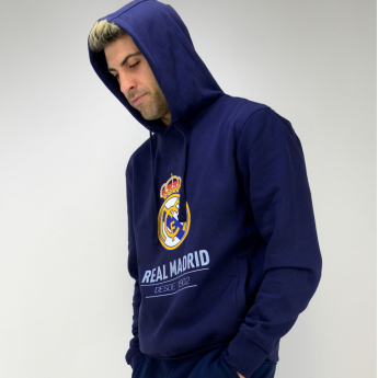 Real Madrid CF мъжки суитшърт с качулка No25 Crest navy