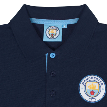 Manchester City мъжка поло тениска Contrast navy