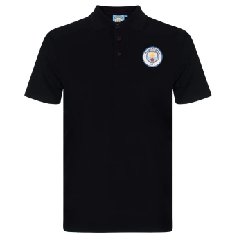 Manchester City мъжка поло тениска Crest black