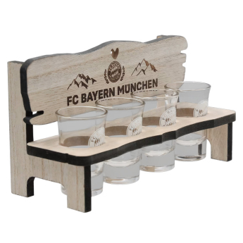 FC Bayern Munich чашка за алкохол stand with motifs 4 pack