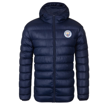 Manchester City мъжко яке с качулка Winter navy