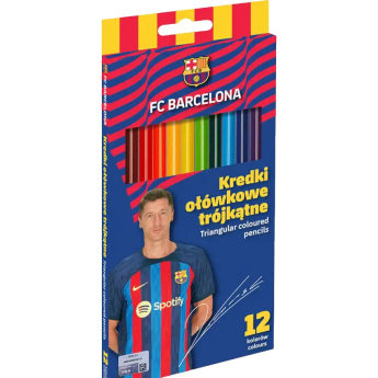 FC Barcelona моливи 12 ks trojhranné