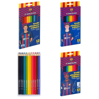 FC Barcelona моливи 12 ks trojhranné