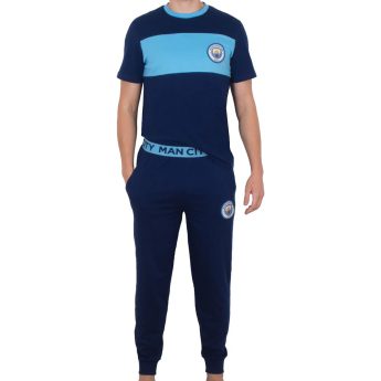 Manchester City мъжка пижама Long Stripe