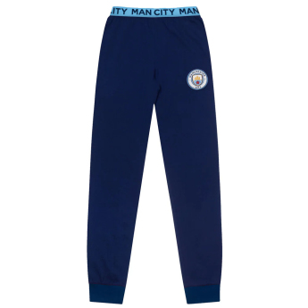 Manchester City мъжка пижама Long Stripe