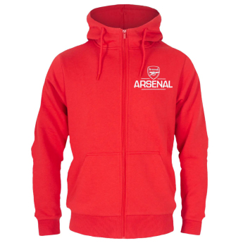 Arsenal FC мъжки суитшърт с качулка Zip red