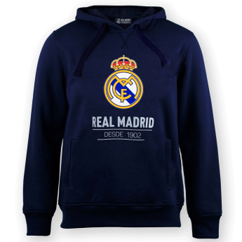 Real Madrid CF детски суитшърт с качулка No25 Crest navy