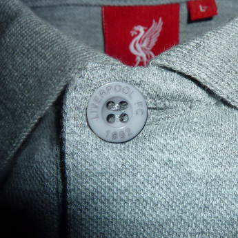 Liverpool FC мъжка поло тениска Crest grey