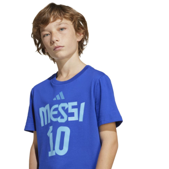 Lionel Messi детска тениска MESSI Name and number blue
