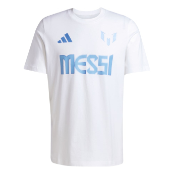 Lionel Messi мъжка тениска MESSI Name and number white