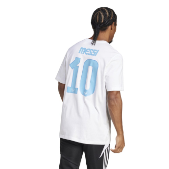 Lionel Messi мъжка тениска MESSI Name and number white