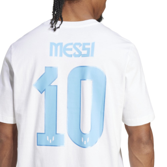Lionel Messi мъжка тениска MESSI Name and number white