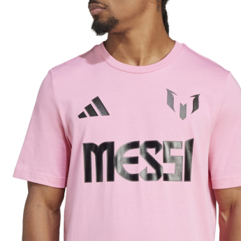 Lionel Messi мъжка тениска MESSI Name and number pink