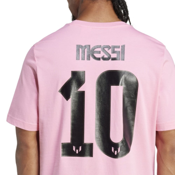Lionel Messi мъжка тениска MESSI Name and number pink