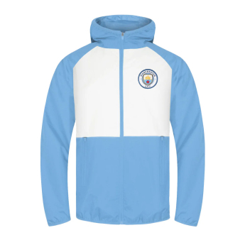 Manchester City мъжко яке с качулка Shower white